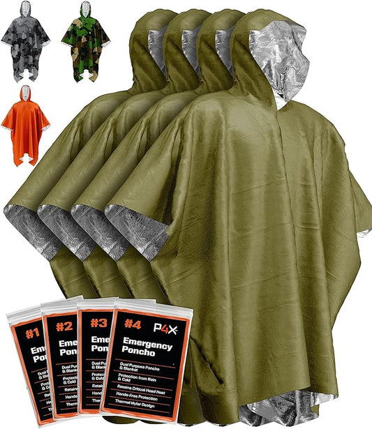 Emergency Blanket with Mylar Blanket Liner - Survival Blankets for Car - Heavy Duty, Waterproof Camping Gear
